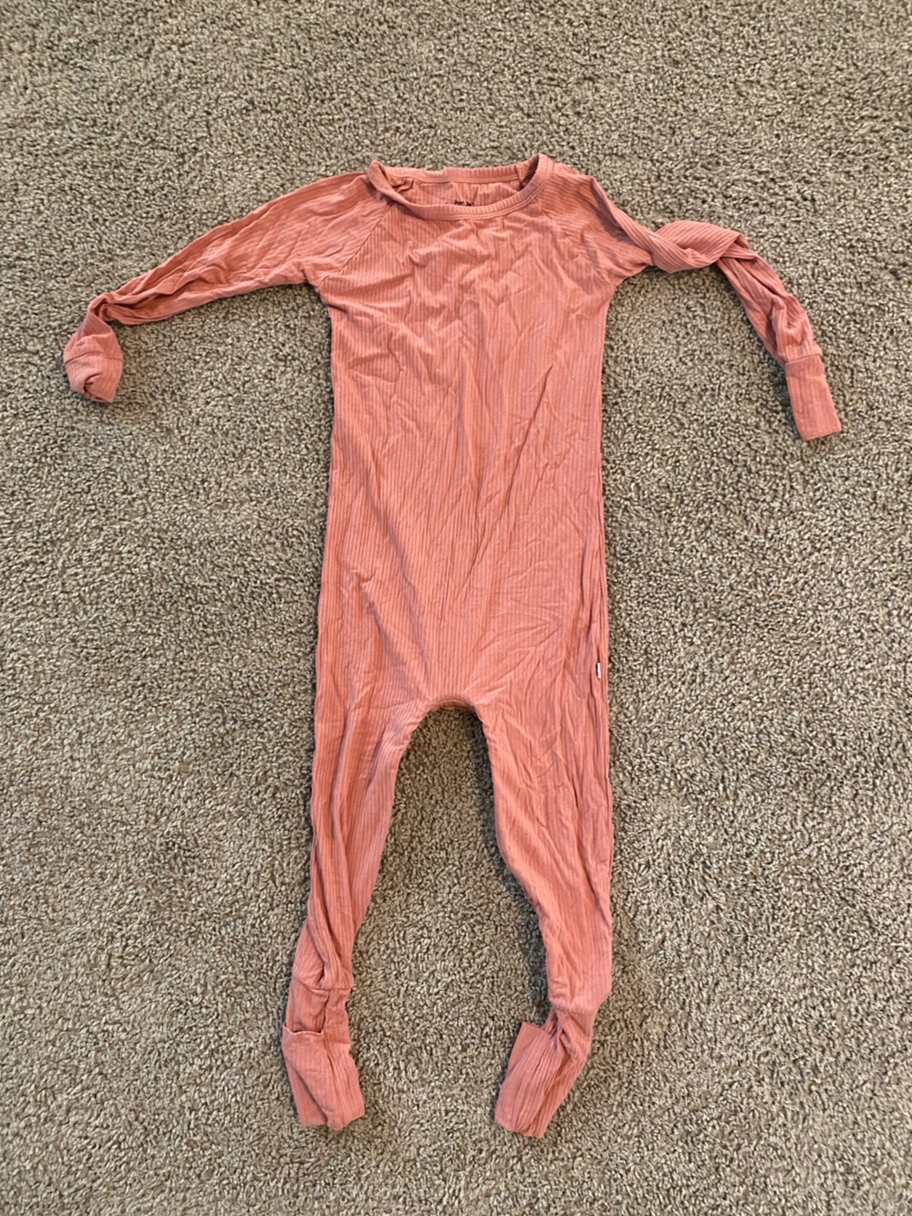 Little Sleepies Crescent Footie Pajamas Rose